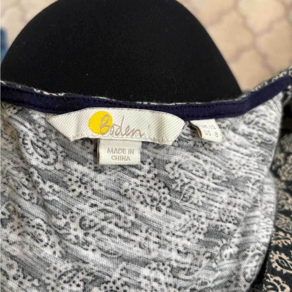 Boden Monochrome Patterned Top - image 6